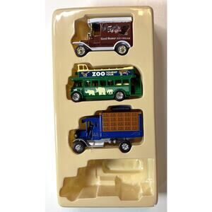 National Motor Museum Mint Three Vintage Diecast Vehicles New in Box - vn